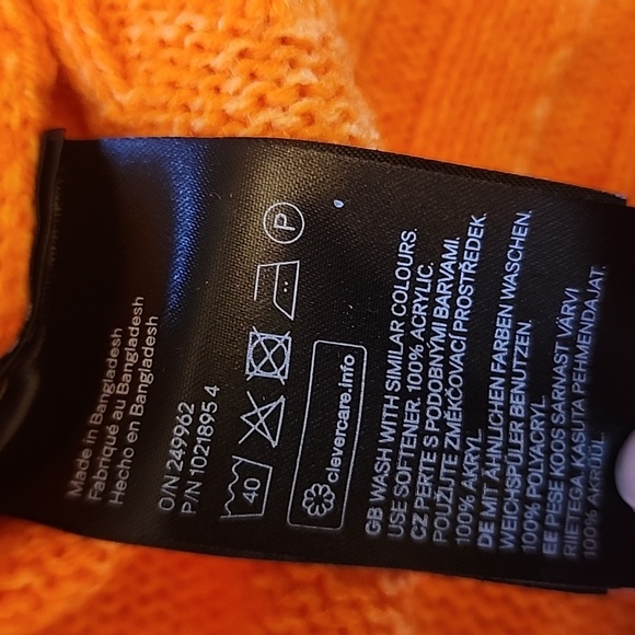 H&M Vibrant Orange Cowl Neck Sweater - Picture 10 of 11